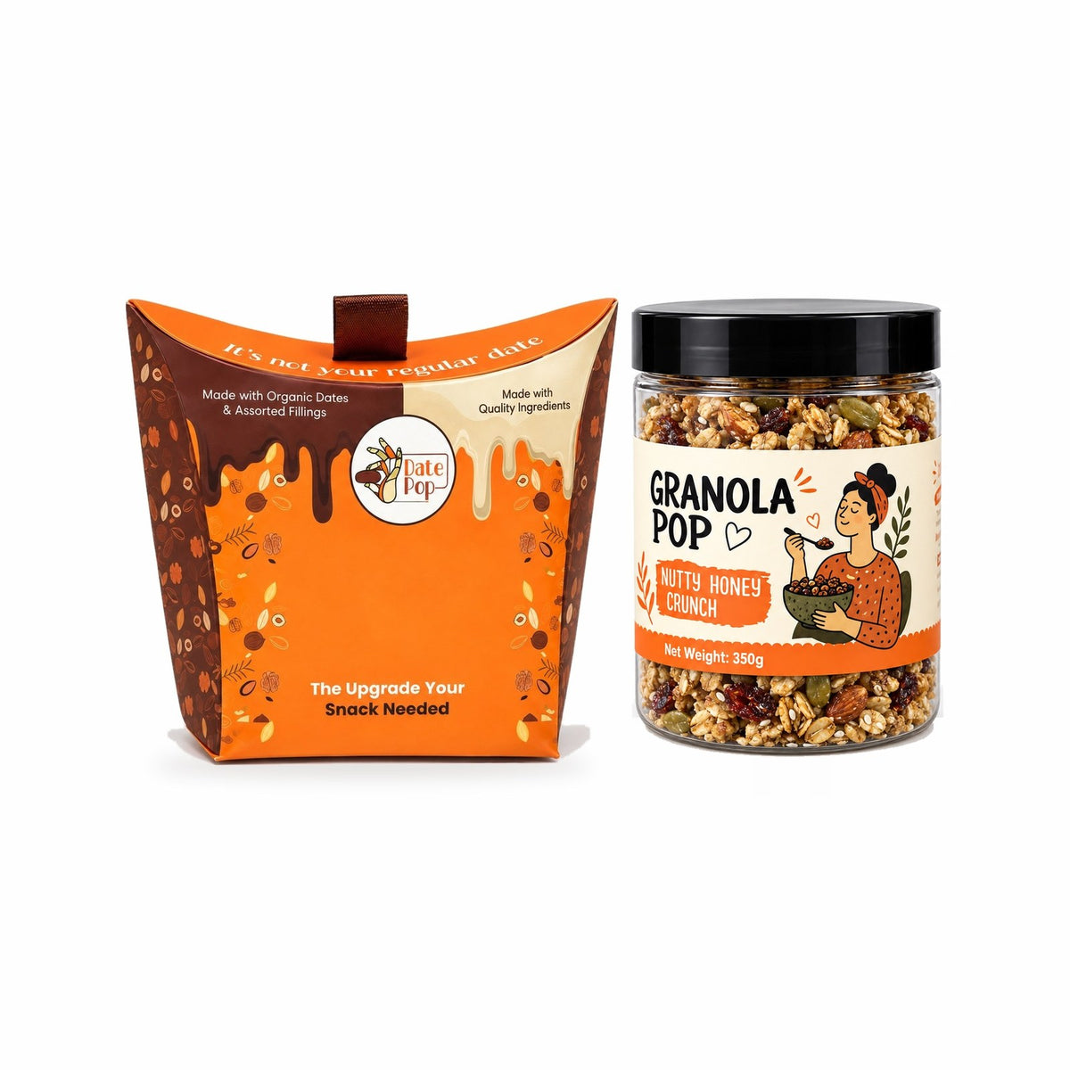 Taste Everything bundle: six-flavour Snack Box and Nutty Honey Crunch granola