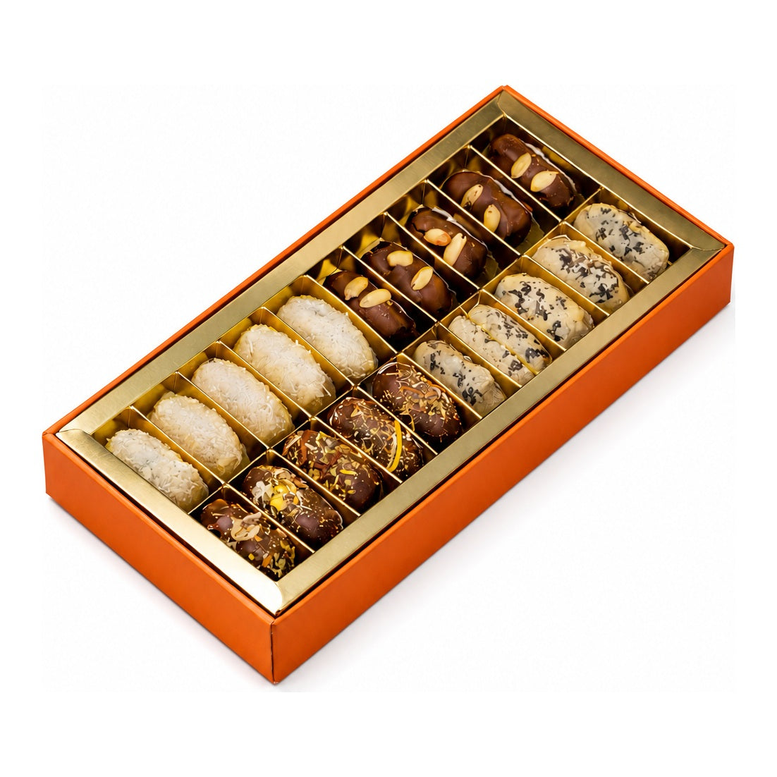 Premium Box of 20 chocolate stuffed dates by Date Pop