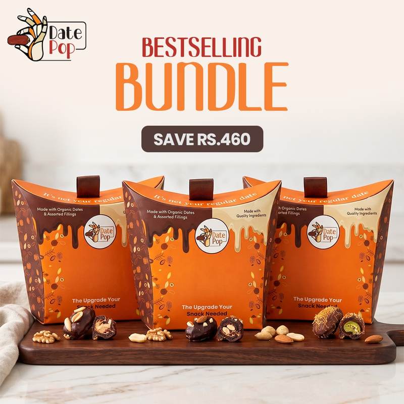 Date Pop bestselling bundle of three Snack Boxes