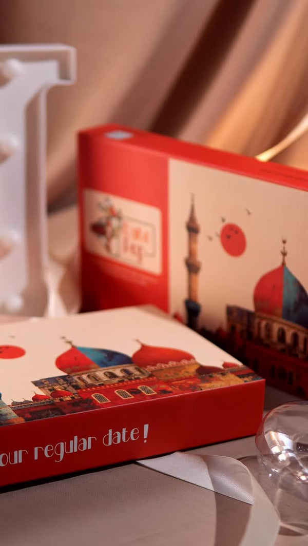 Date Pop iftar gift box of chocolate stuffed dates