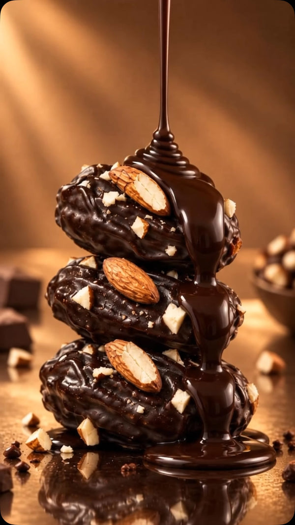 Dark Chocolate Almond dates by Date Pop