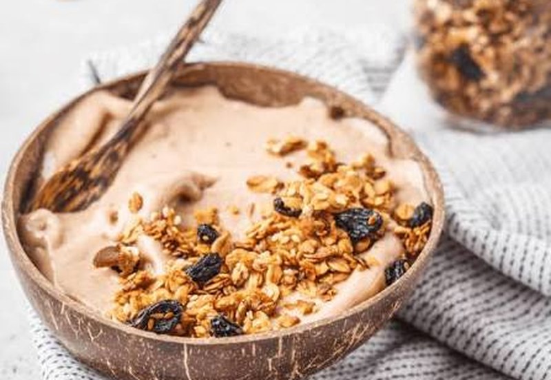 With yogurt or milk