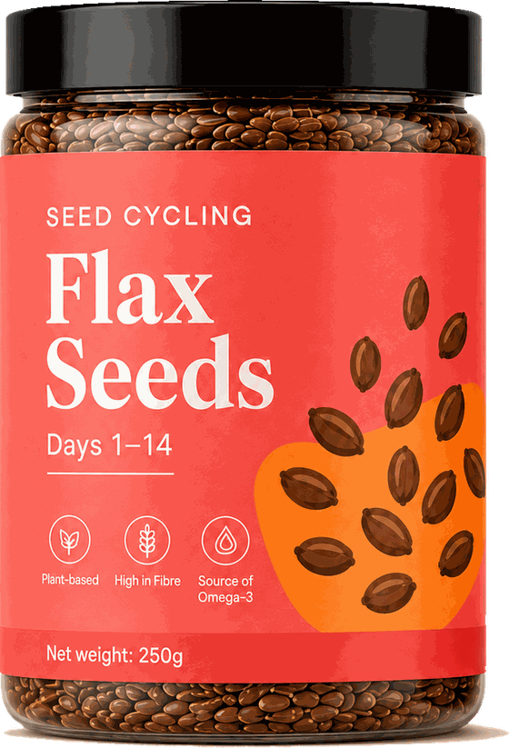 Flax seeds jar