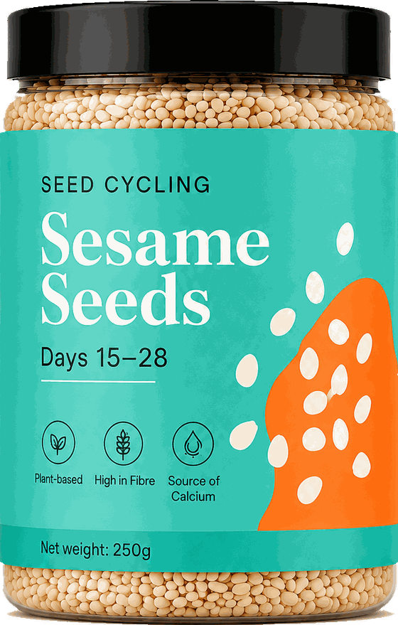 Sesame seeds jar